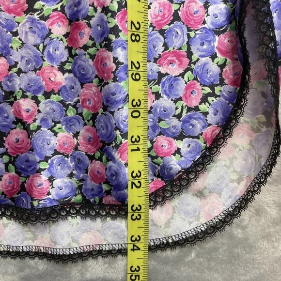 Pollinaise Satin Chemise Nightgown Womens S Floral Satin Lace Cottagecore Sexy - Picture 7 of 7